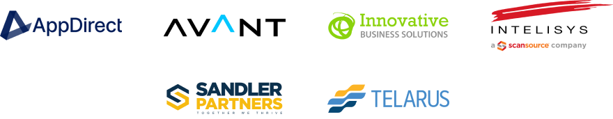 Technology service distributor partners logos
