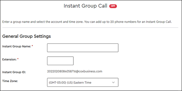 Image of Instant Group Name
