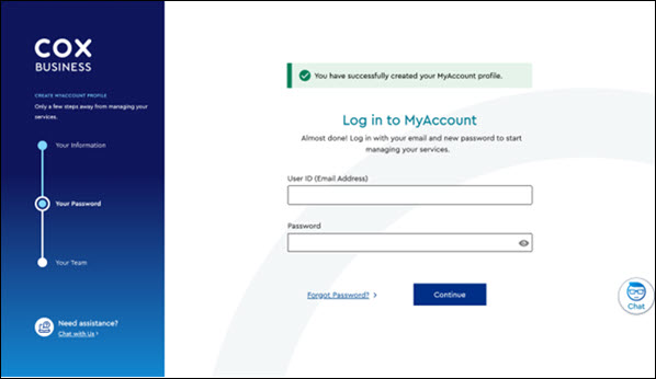 Image of CBMA Login window