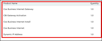 Image of the Order Information section