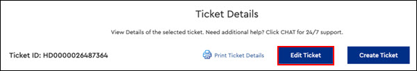 Image of Edit Ticket button