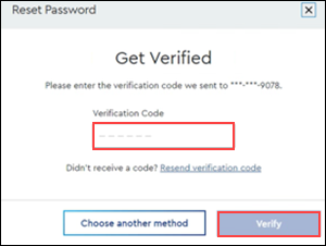 Image of Get Verified page