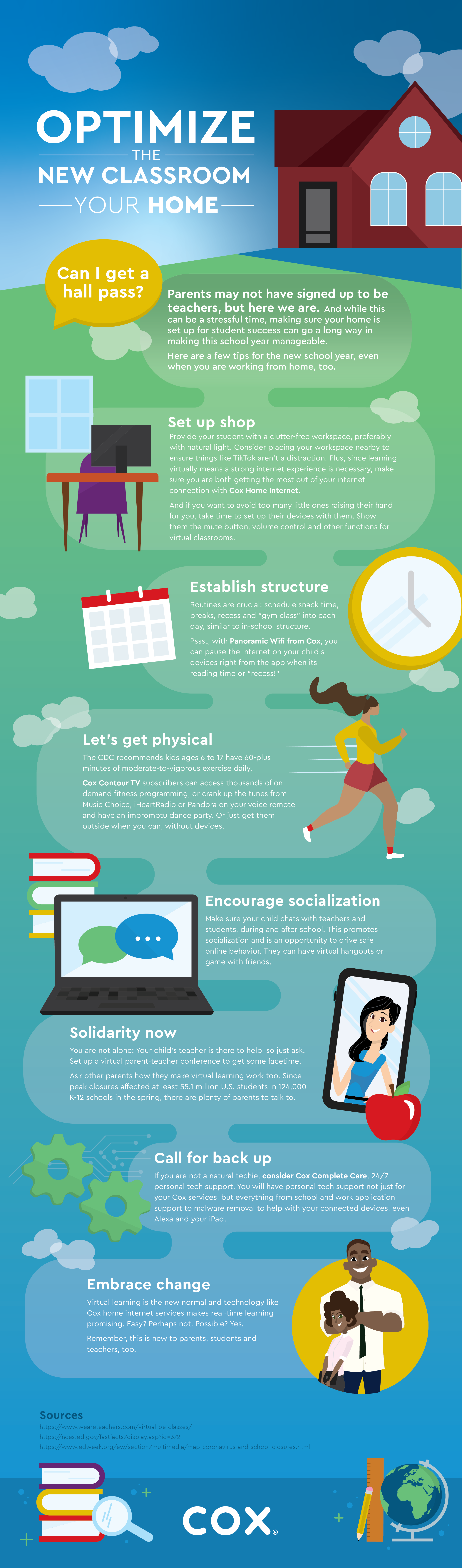Ways to Optimize Your Home Classroom Infographic