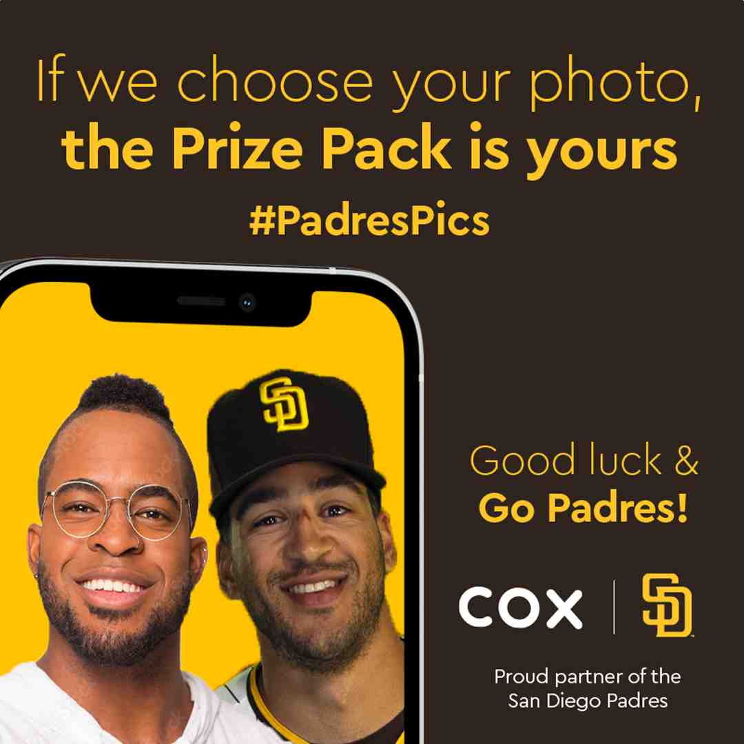 Selfie of Man With Padres Player