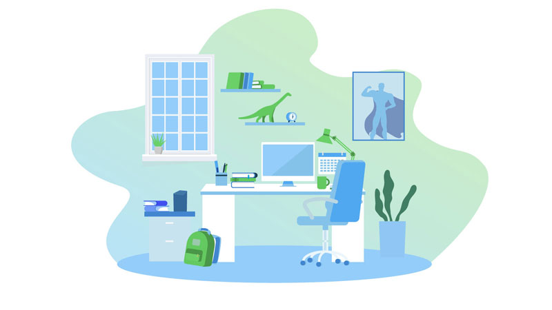 Create a designated study space