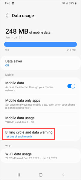Image of Android Billing Cycle