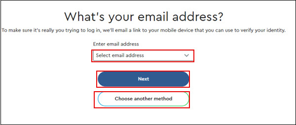 Image of email option
