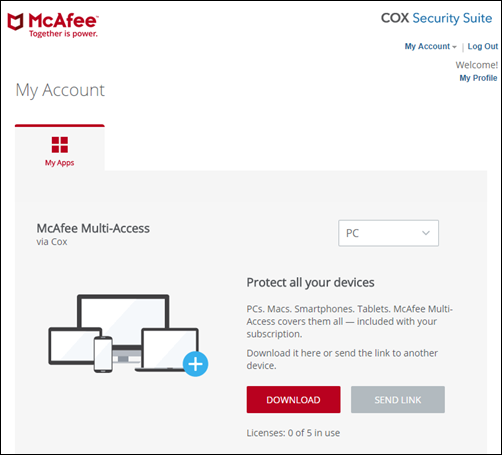 where do i download mcafee total protection
