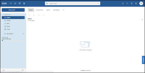 Image of the new webmail interface